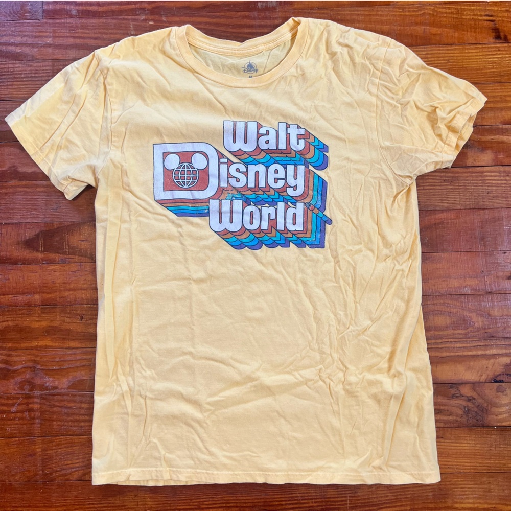 Walt Disney World Butter Yellow Retro T-Shirt